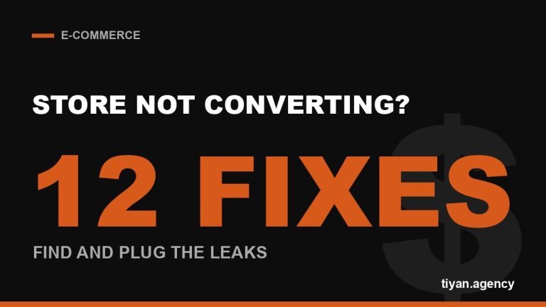 12 Reasons Your Online Store Isn’t Converting (and How to Fix Each)